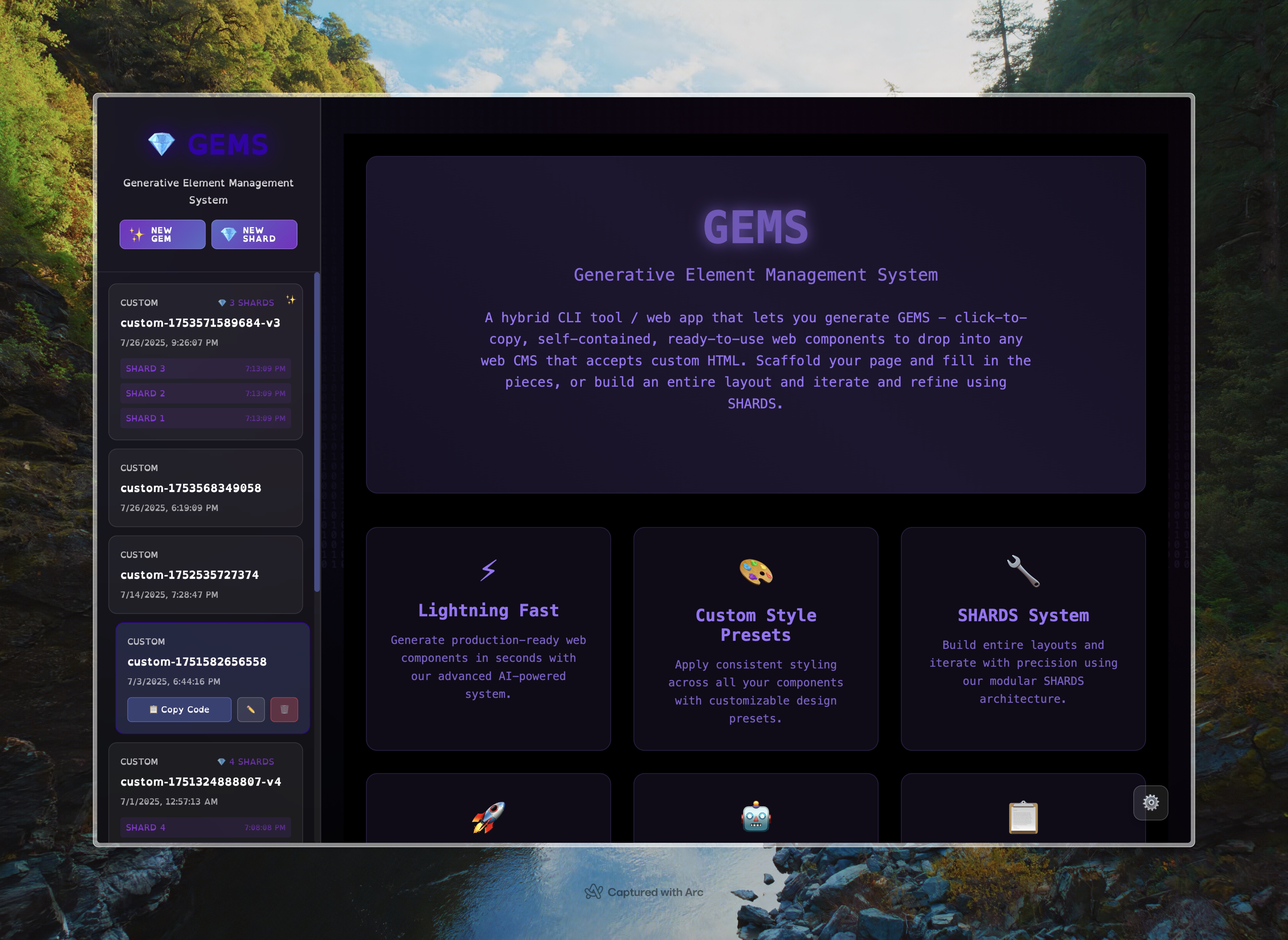 GEMS - AI Component Generator CLI/Web